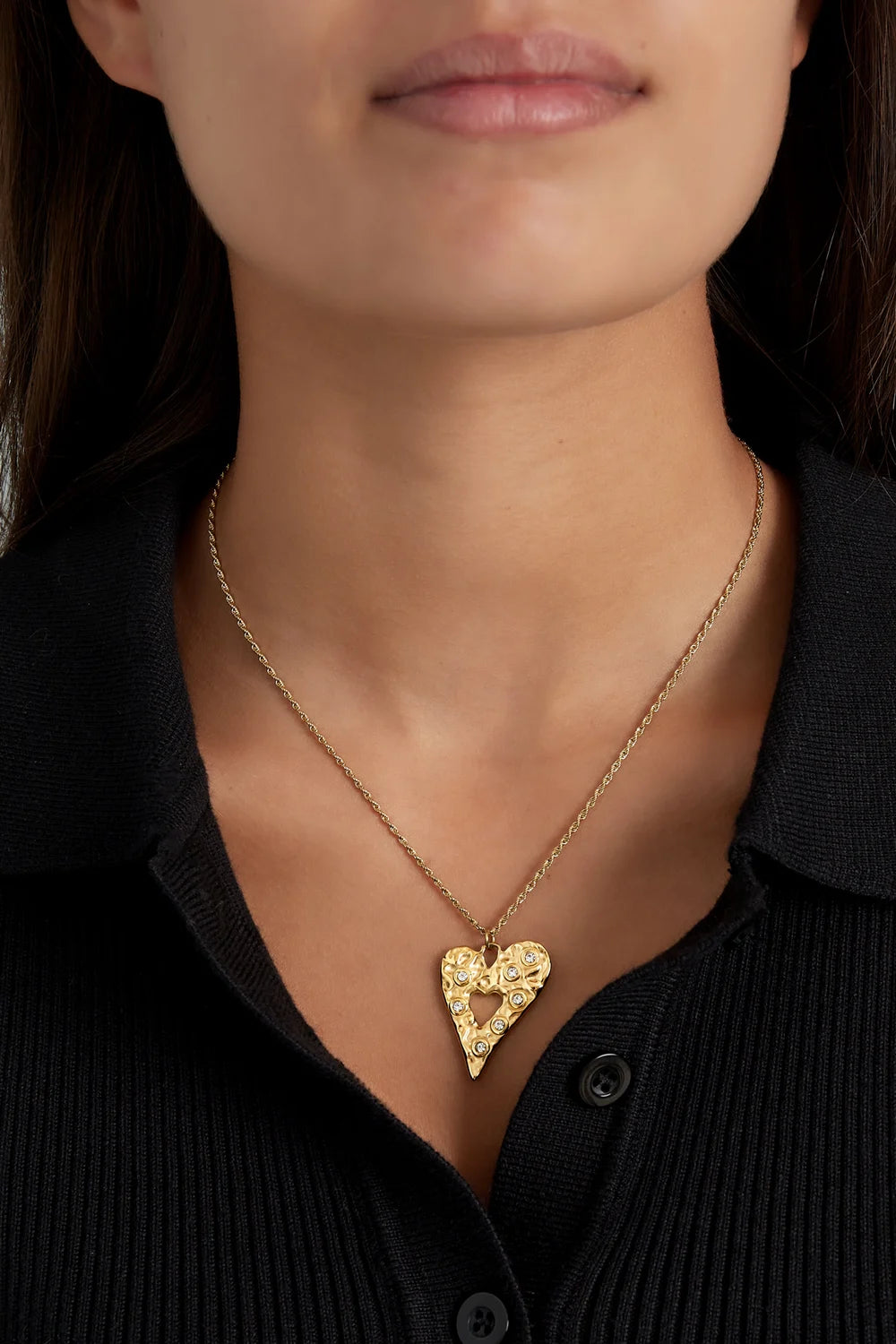 Ketting Crystal Heartline