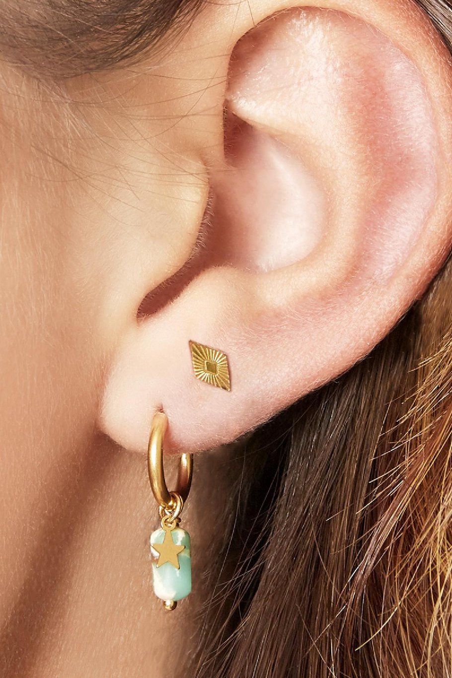 Ear-studs ruitje