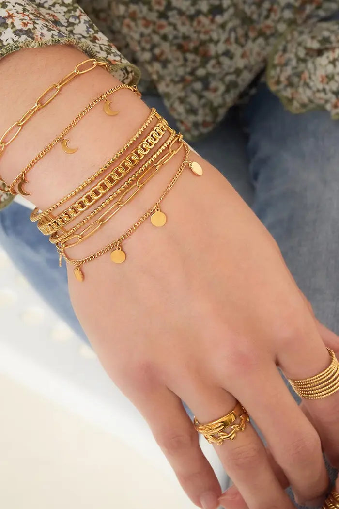 Armband Double Chain coins