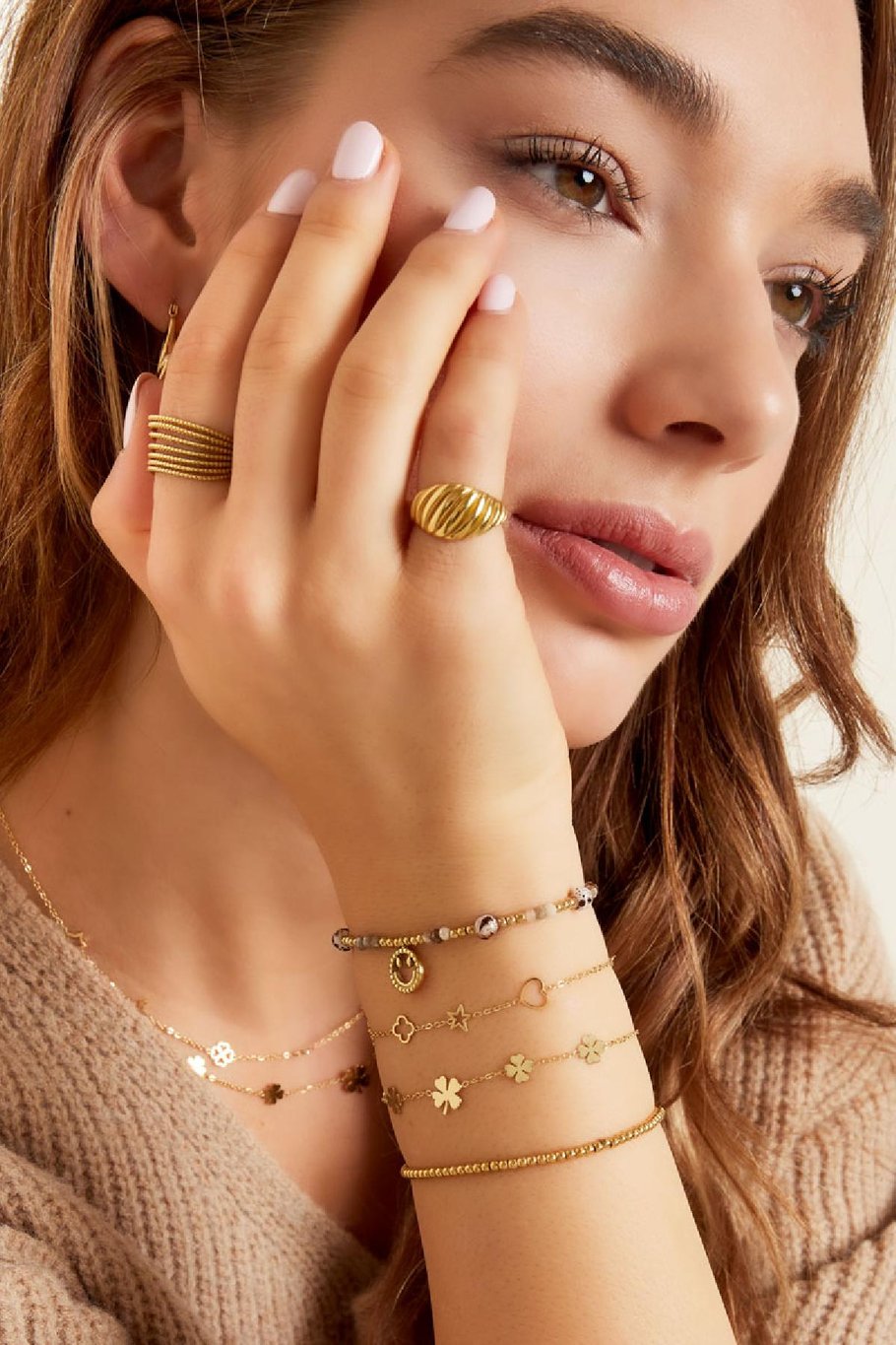 Armband 5 klavertjes