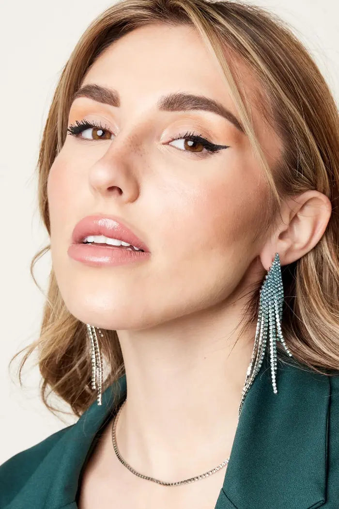 Oorbellen Ombre Blauw & Silver