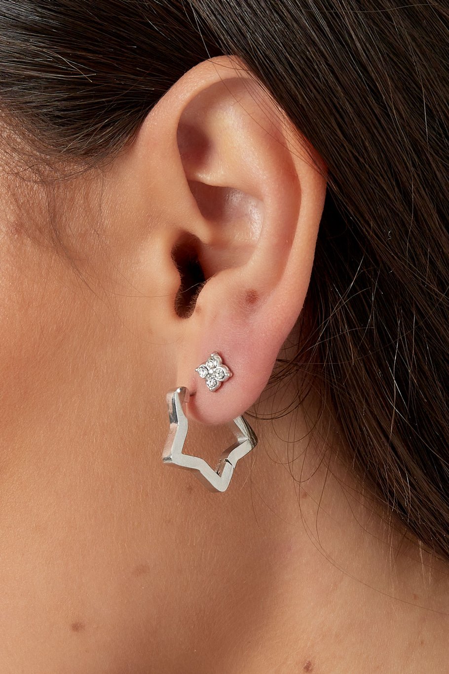Ear-studs Sparkle with stone