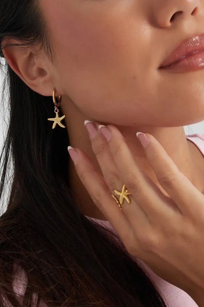 Oorbellen simple starfish