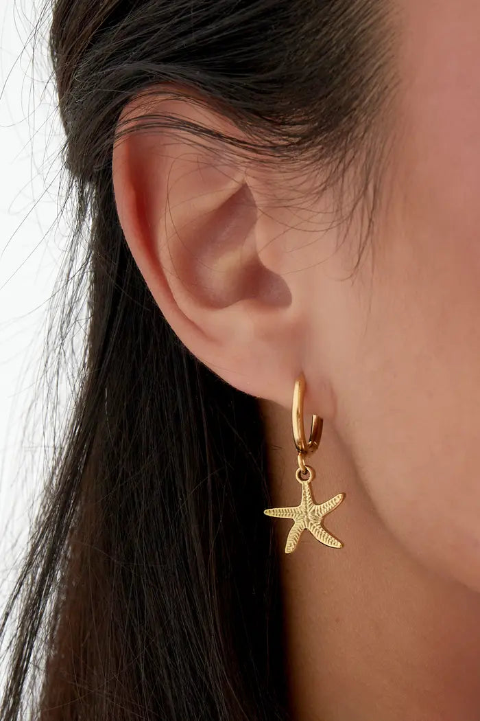 Oorbellen simple starfish