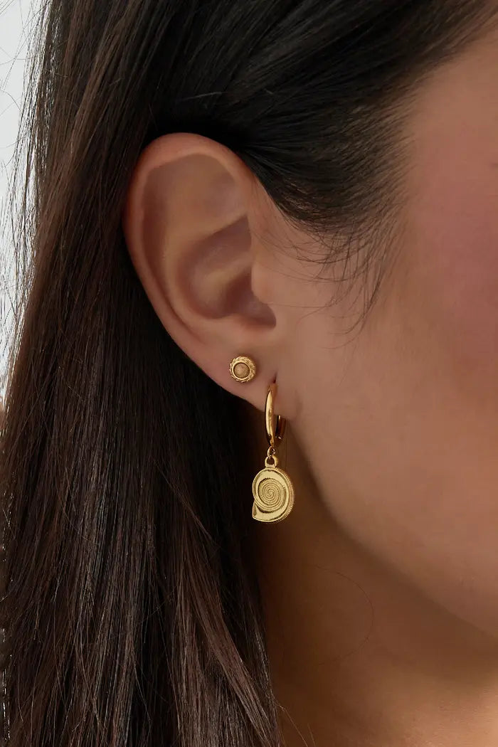 Oorbellen shell swirl