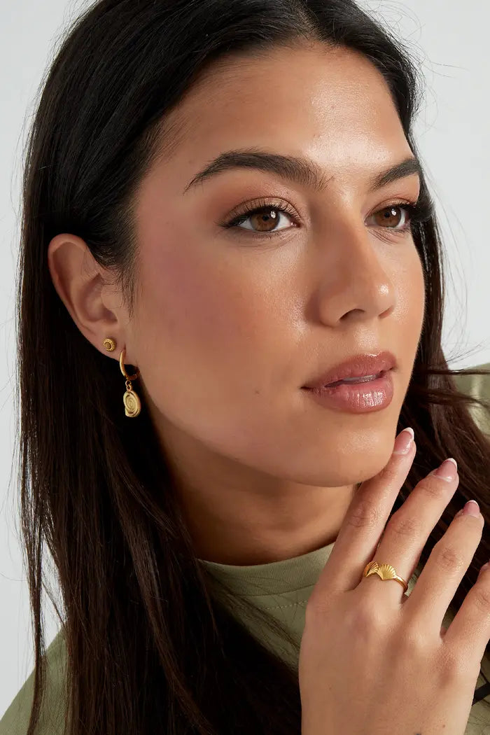 Oorbellen shell swirl