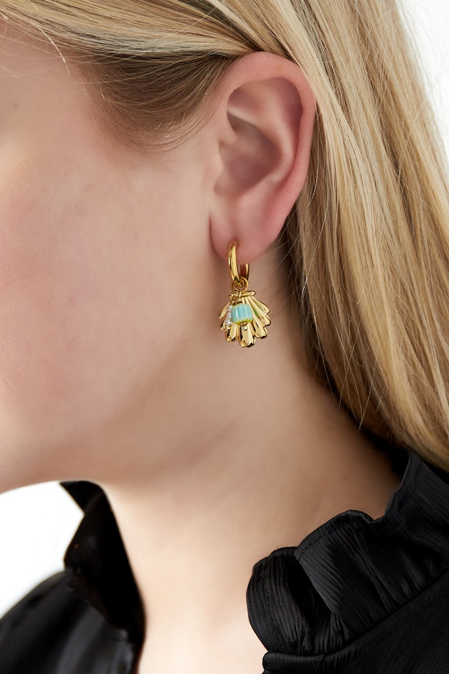 Oorbellen shell beads