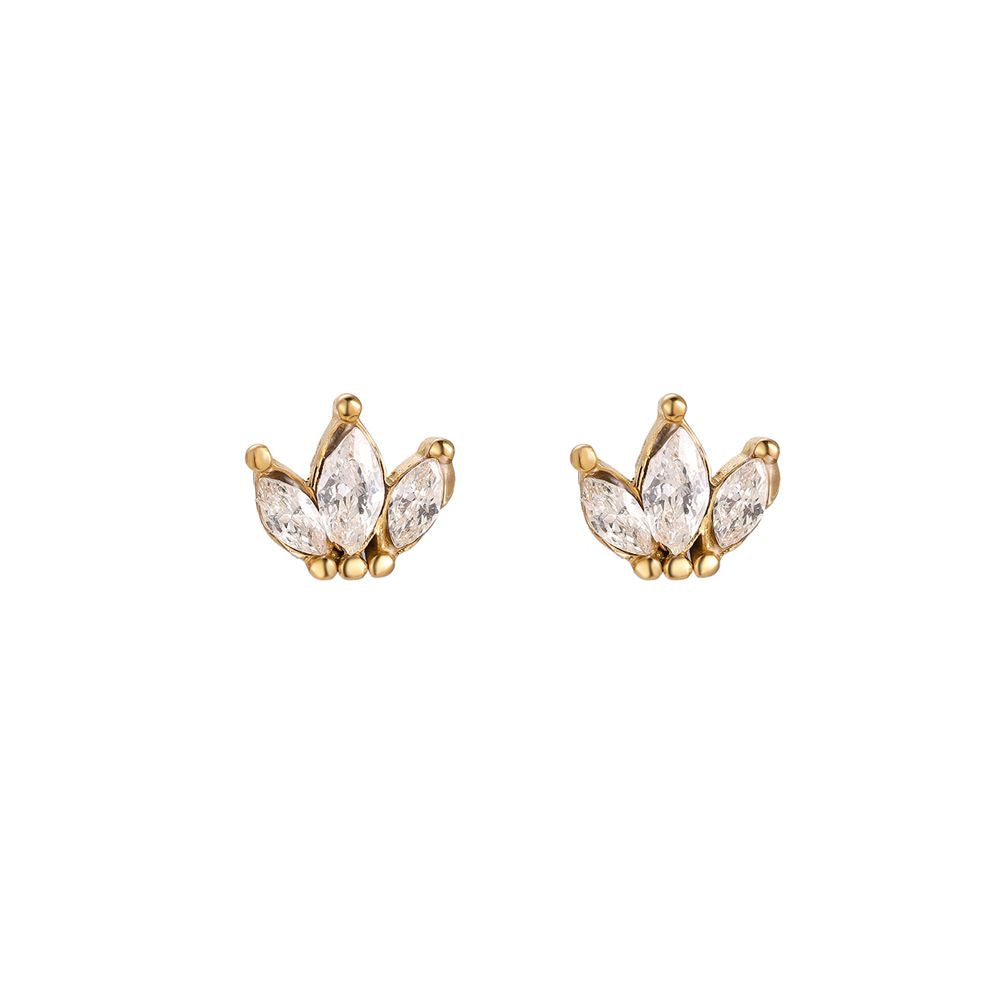 Oorbellen Leaf crown
