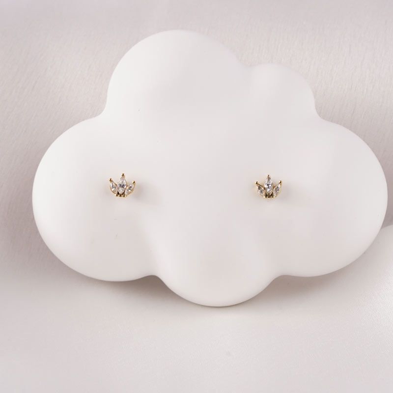Oorbellen Leaf crown