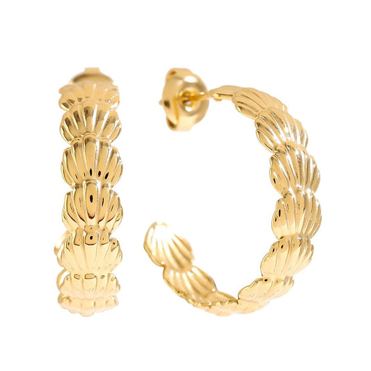 Oorbellen shell hoops