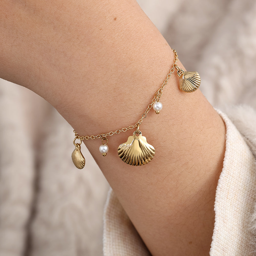 Armband Shell and pearls party