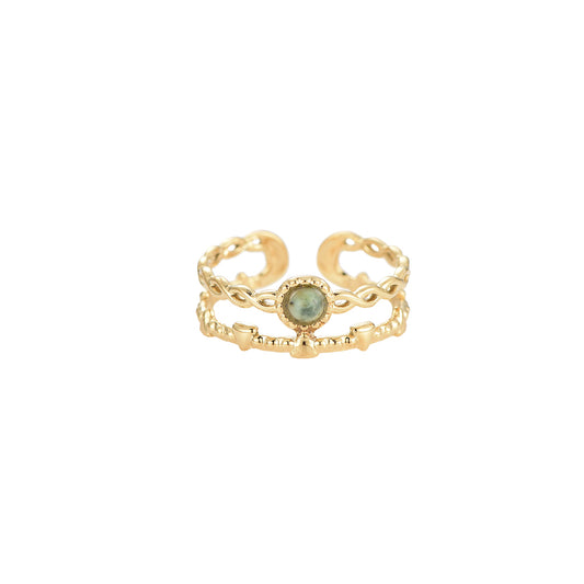 Ring turquoise 2 layer ring