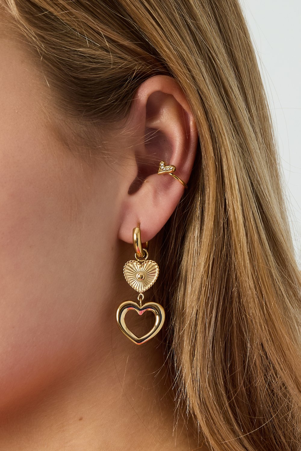 Earcuff heart spark
