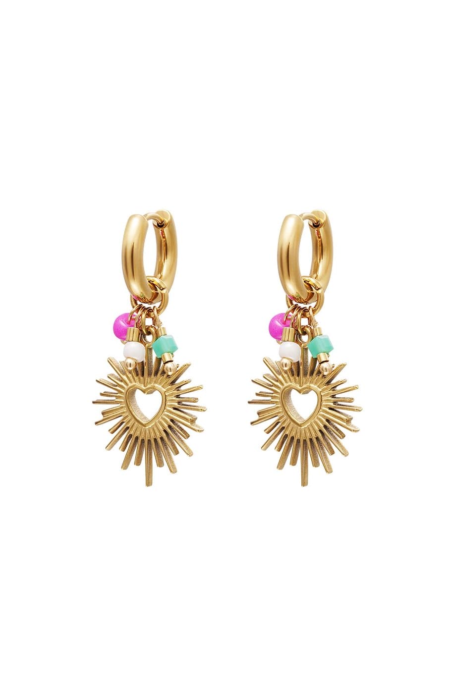 Oorbellen Dangling Hearts