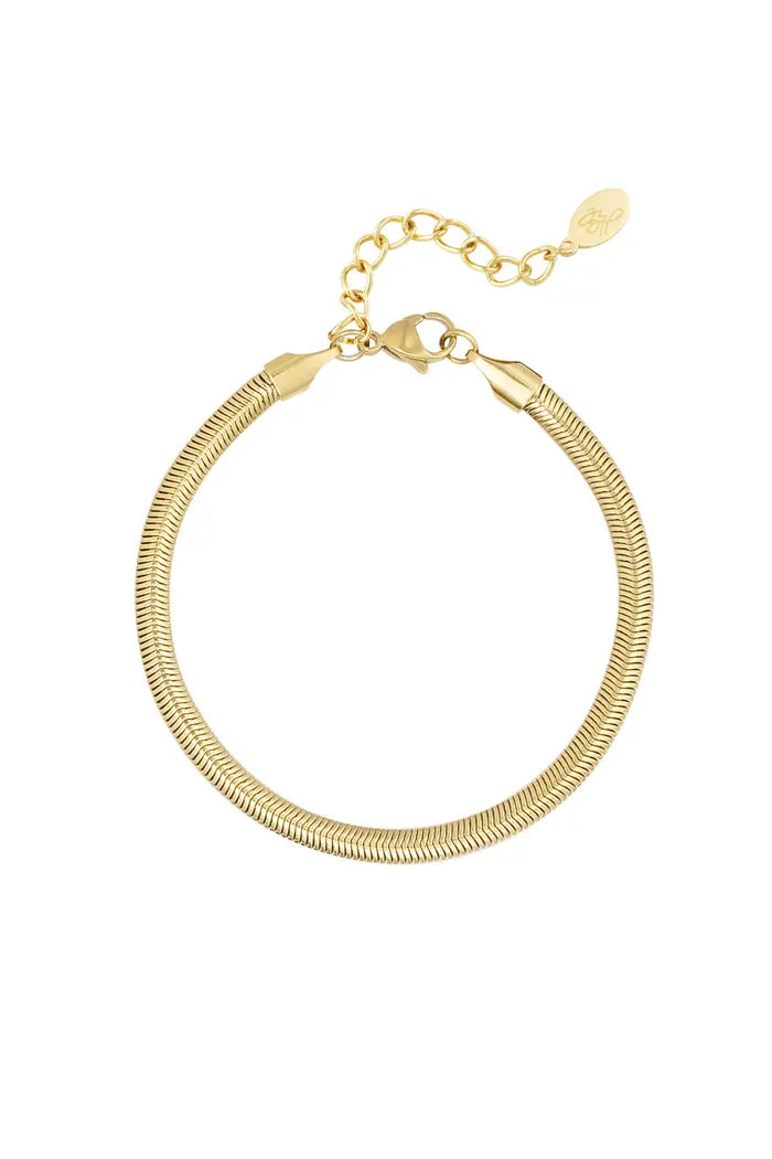 Armband platte visgraad 4mm
