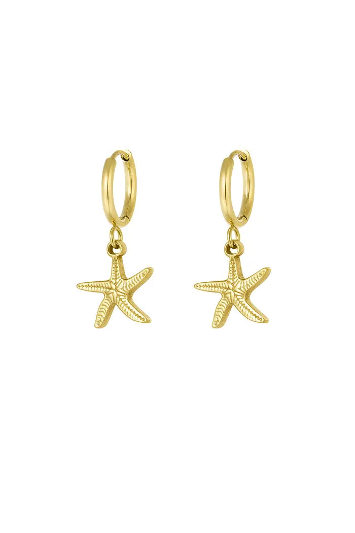 Oorbellen simple starfish