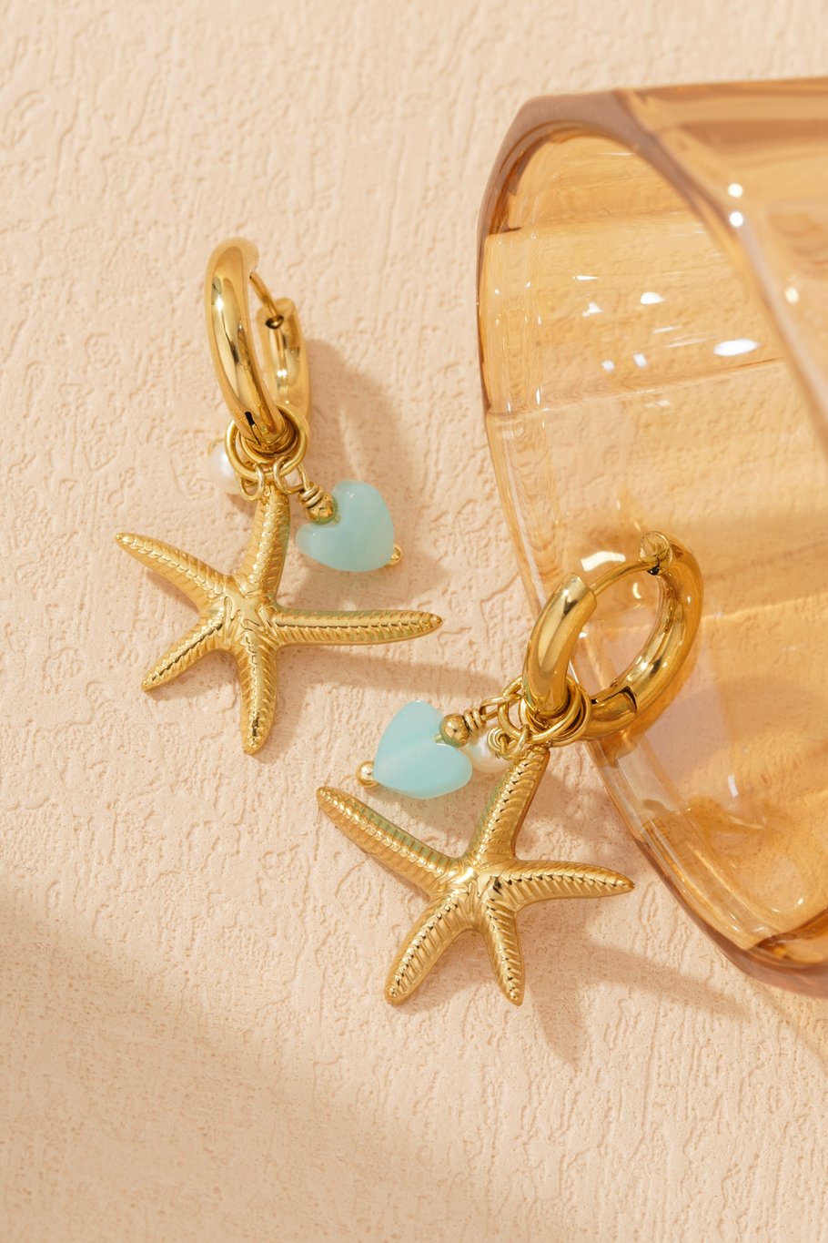 Oorbellen seastar beads