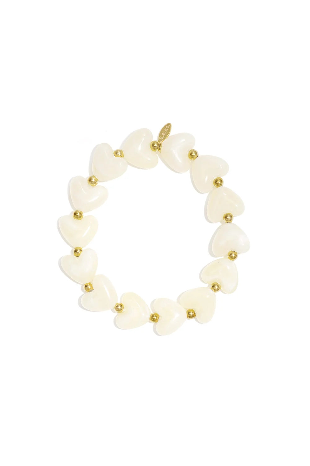 Armband sweet hearts - off white