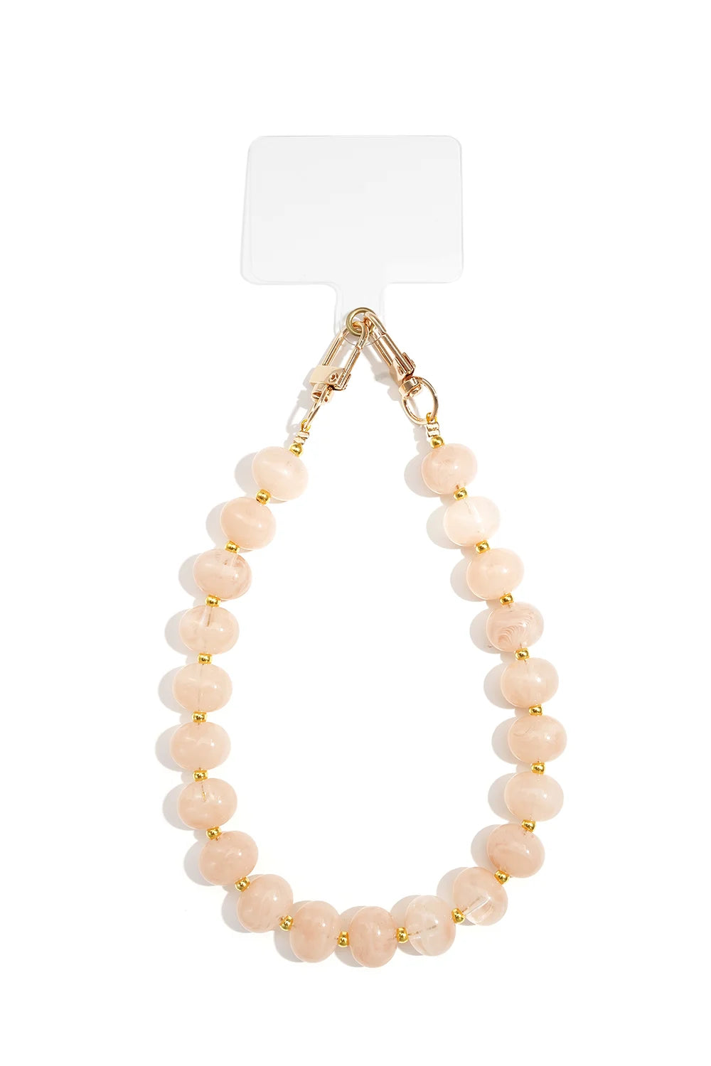 Telefoonkoord Soft Pink Beads