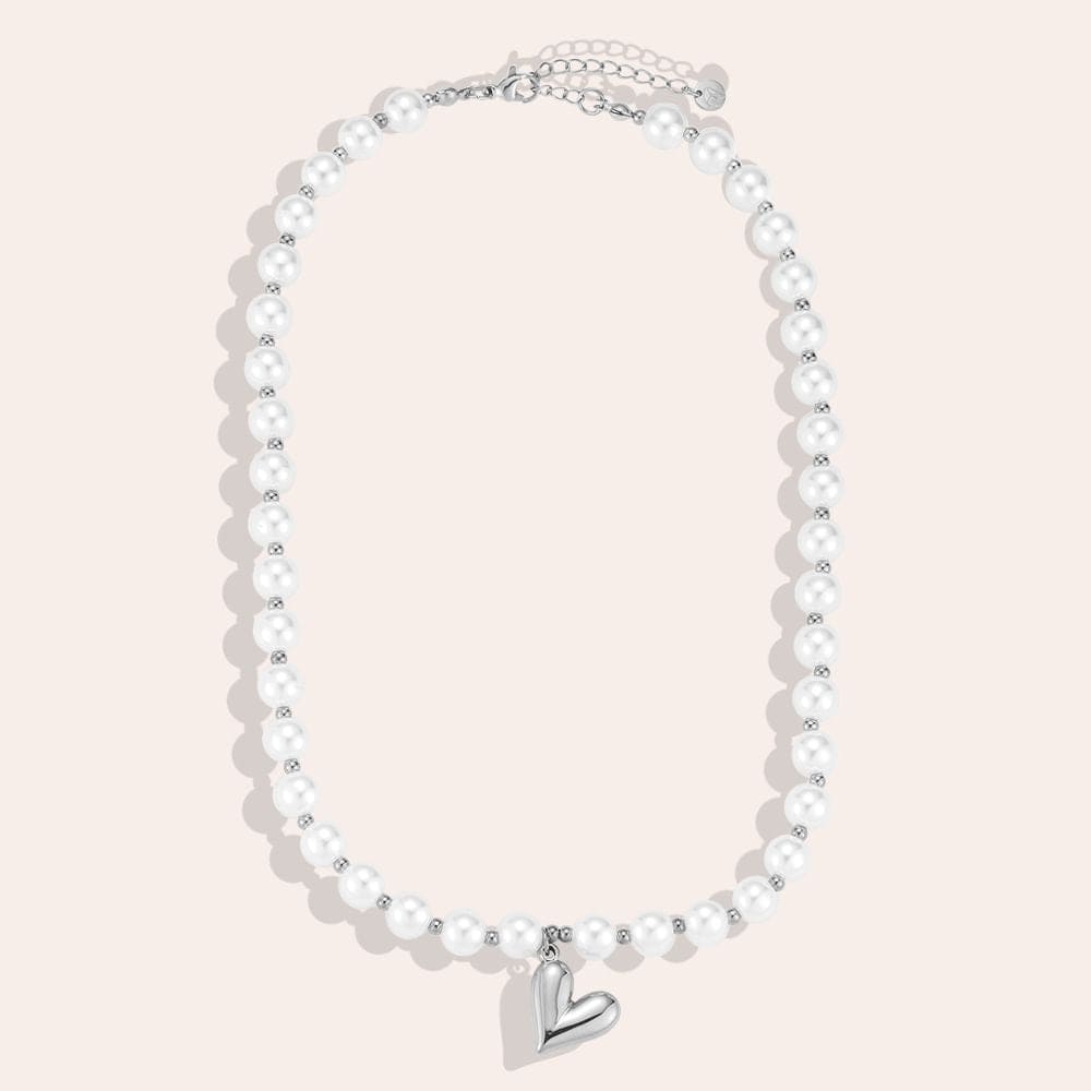 Ketting pearly heart