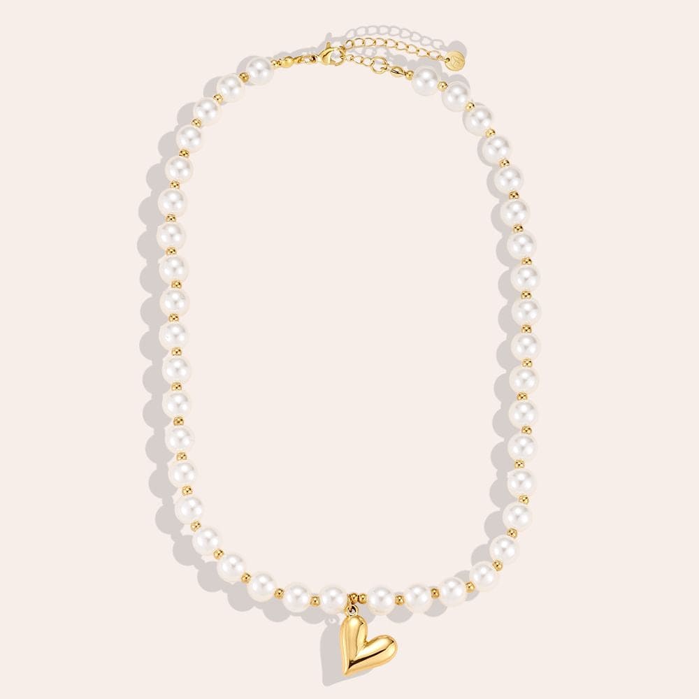 Ketting pearly heart