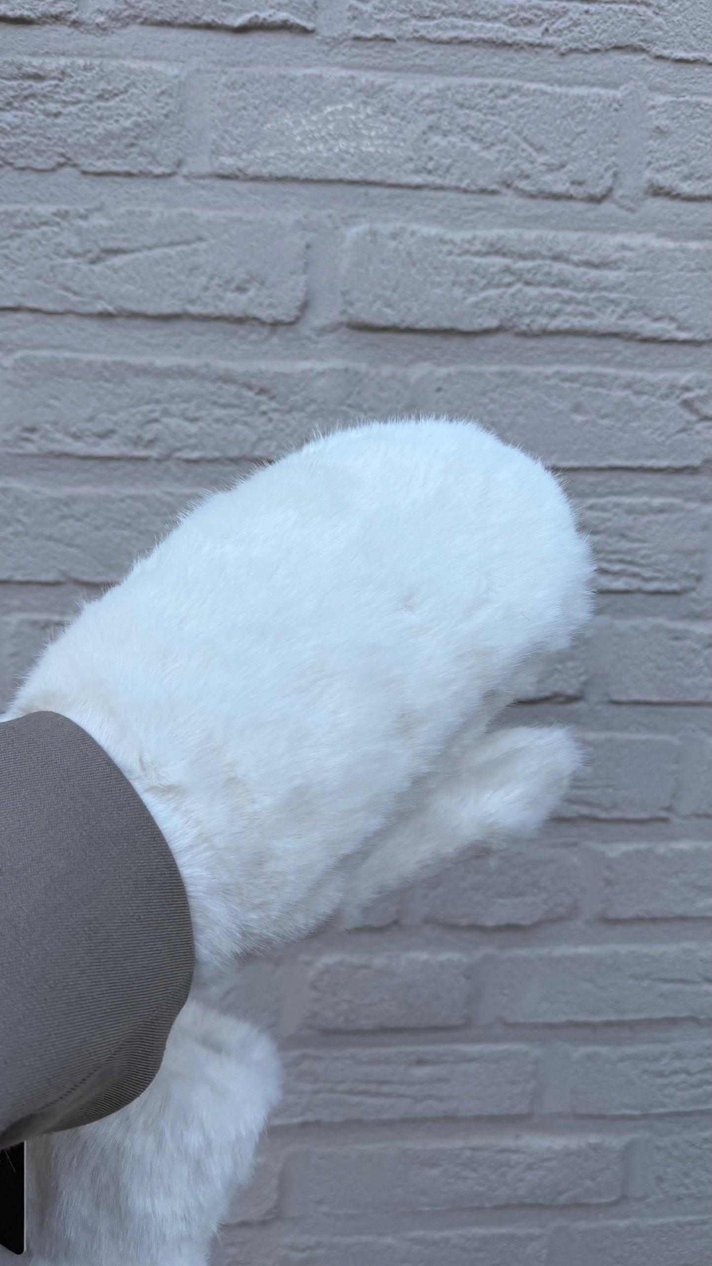 Wanten - Fluffy wit