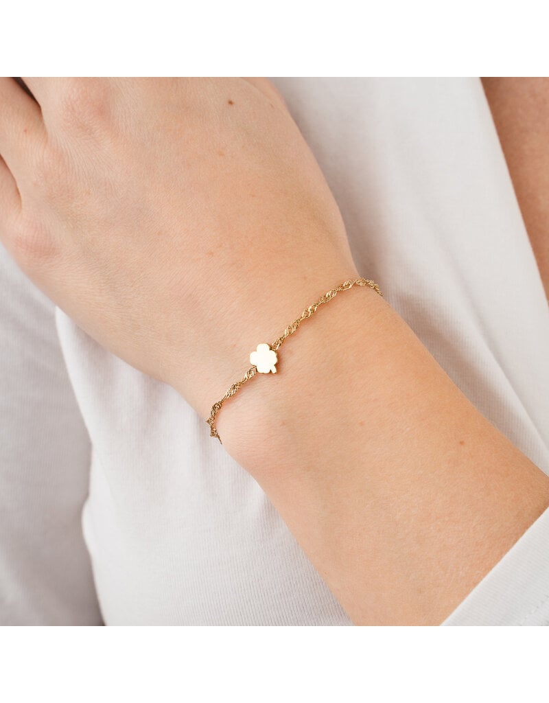 Armband Twisted Klavertje 4
