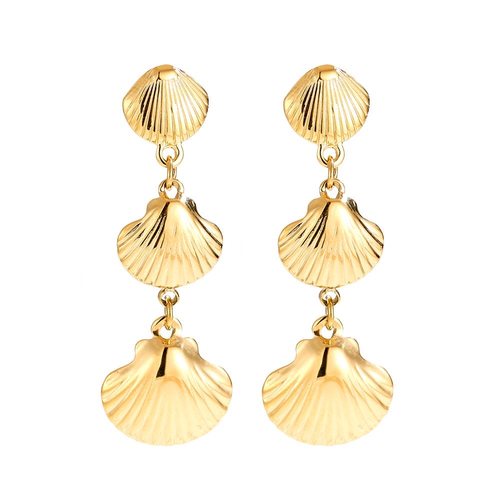 Oorbellen Shell Trio