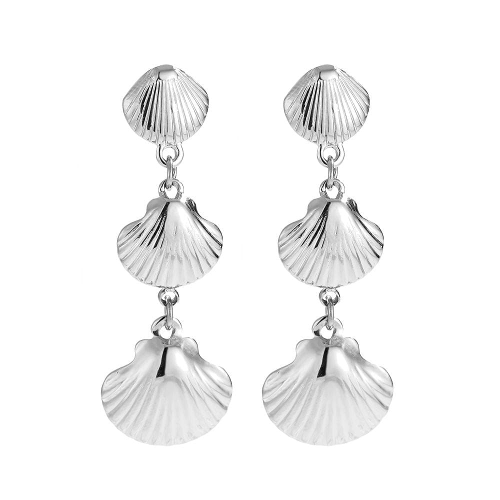 Oorbellen Shell Trio