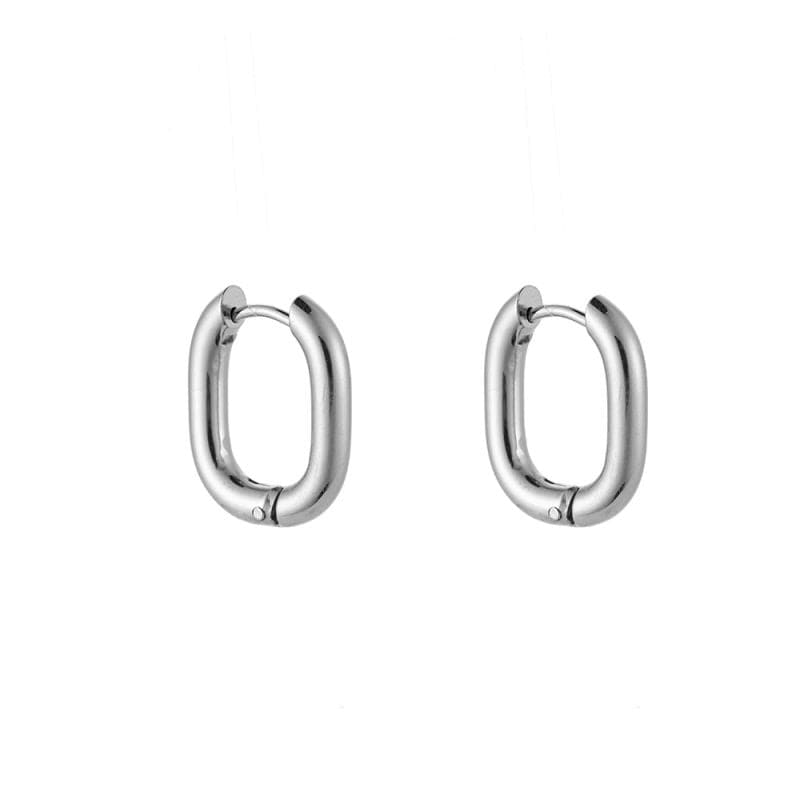 Oorbellen Small square hoop