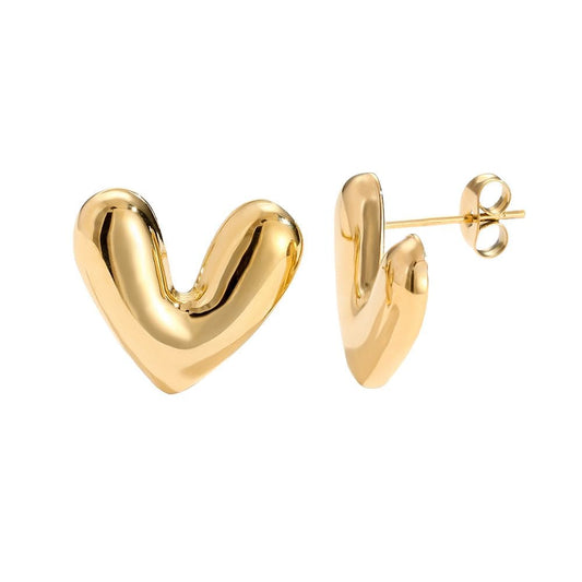 Oorbellen Glory heart studs