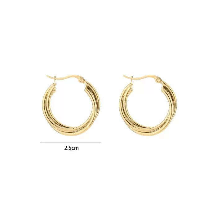 Oorbellen Twist & Shine