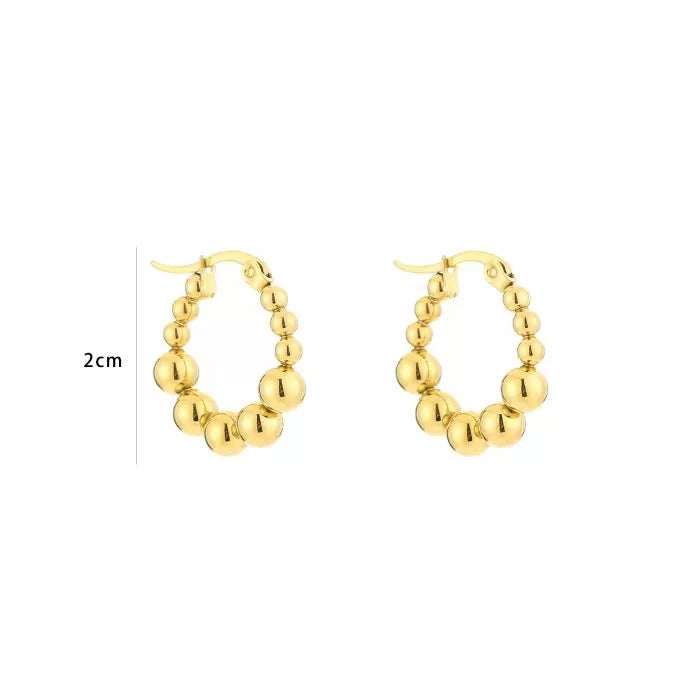 Oorbellen Oval Dots