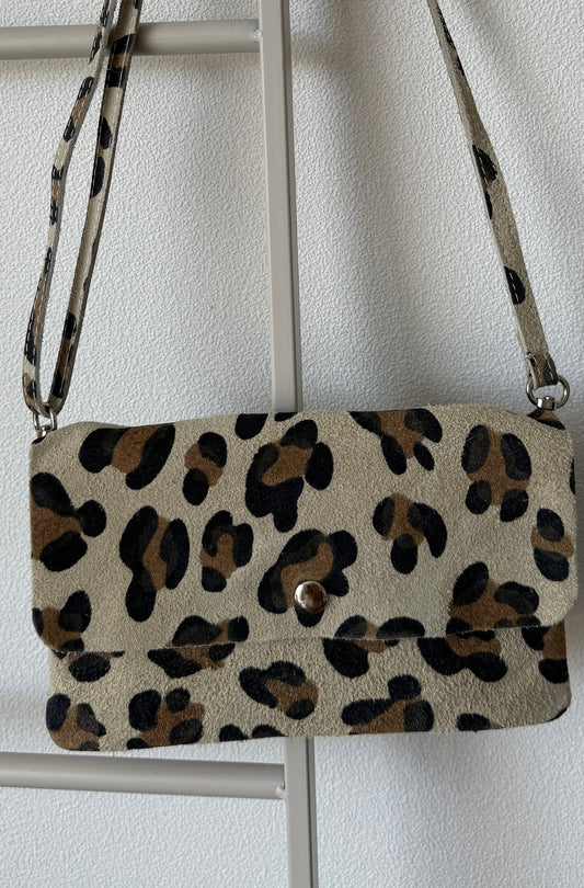 Vivi Bag - Big Leopard spots Beige