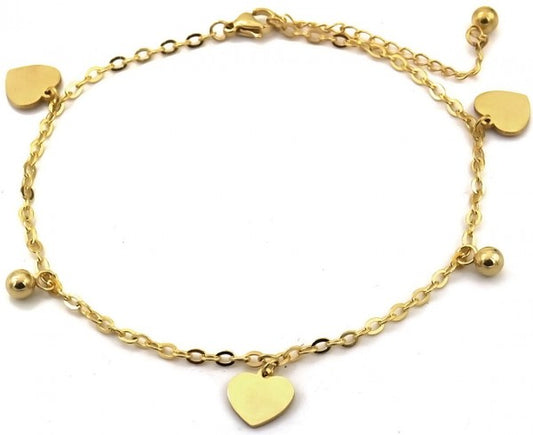 Enkelbandje big hearts