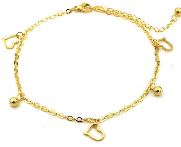 Enkelbandje open hearts