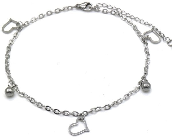 Enkelbandje open hearts