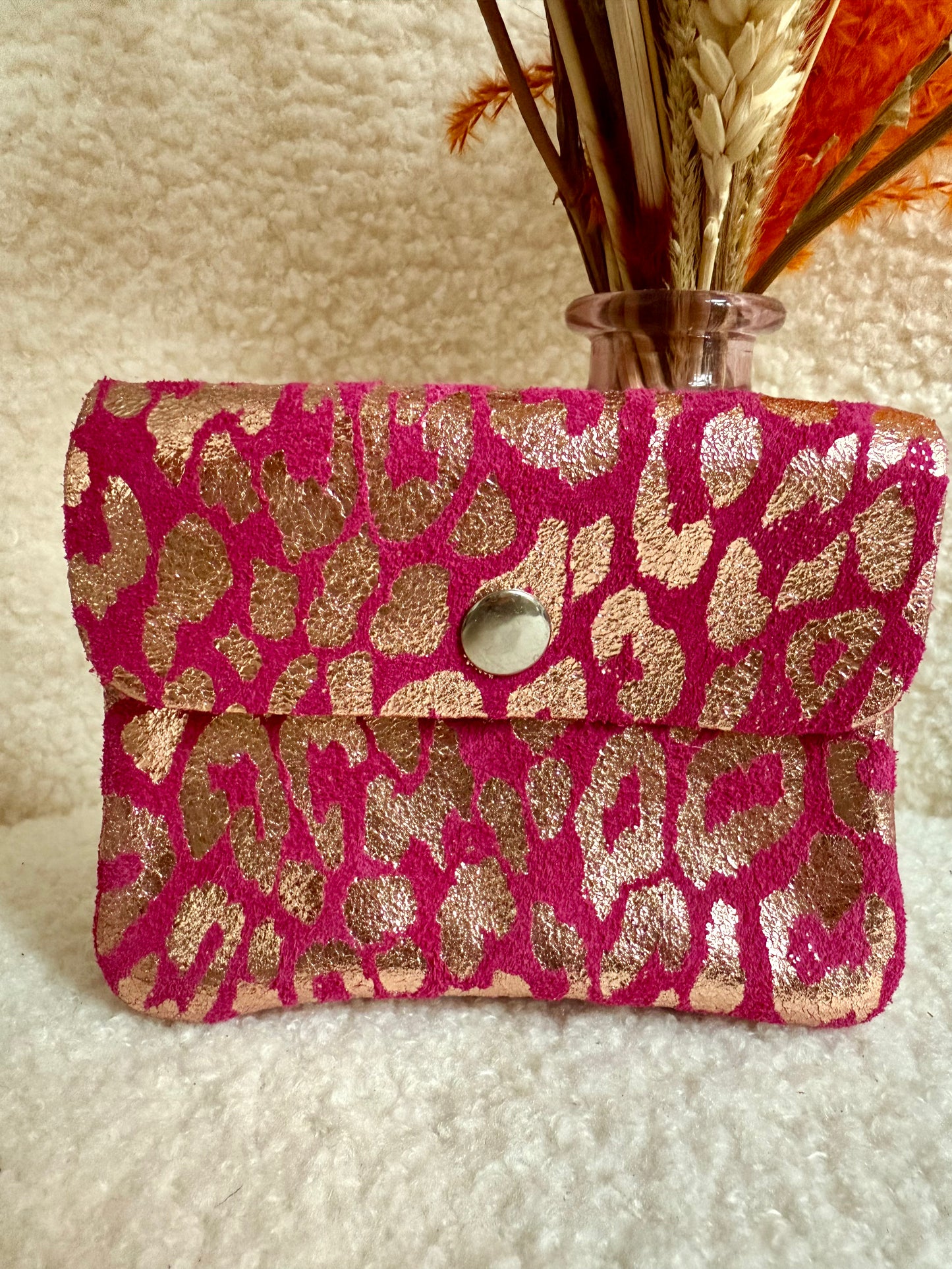 Portemonneetje Metallic Leopard Spots