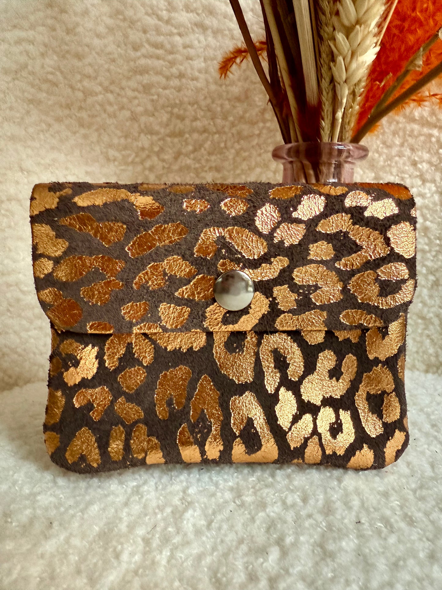 Portemonneetje Metallic Leopard Spots