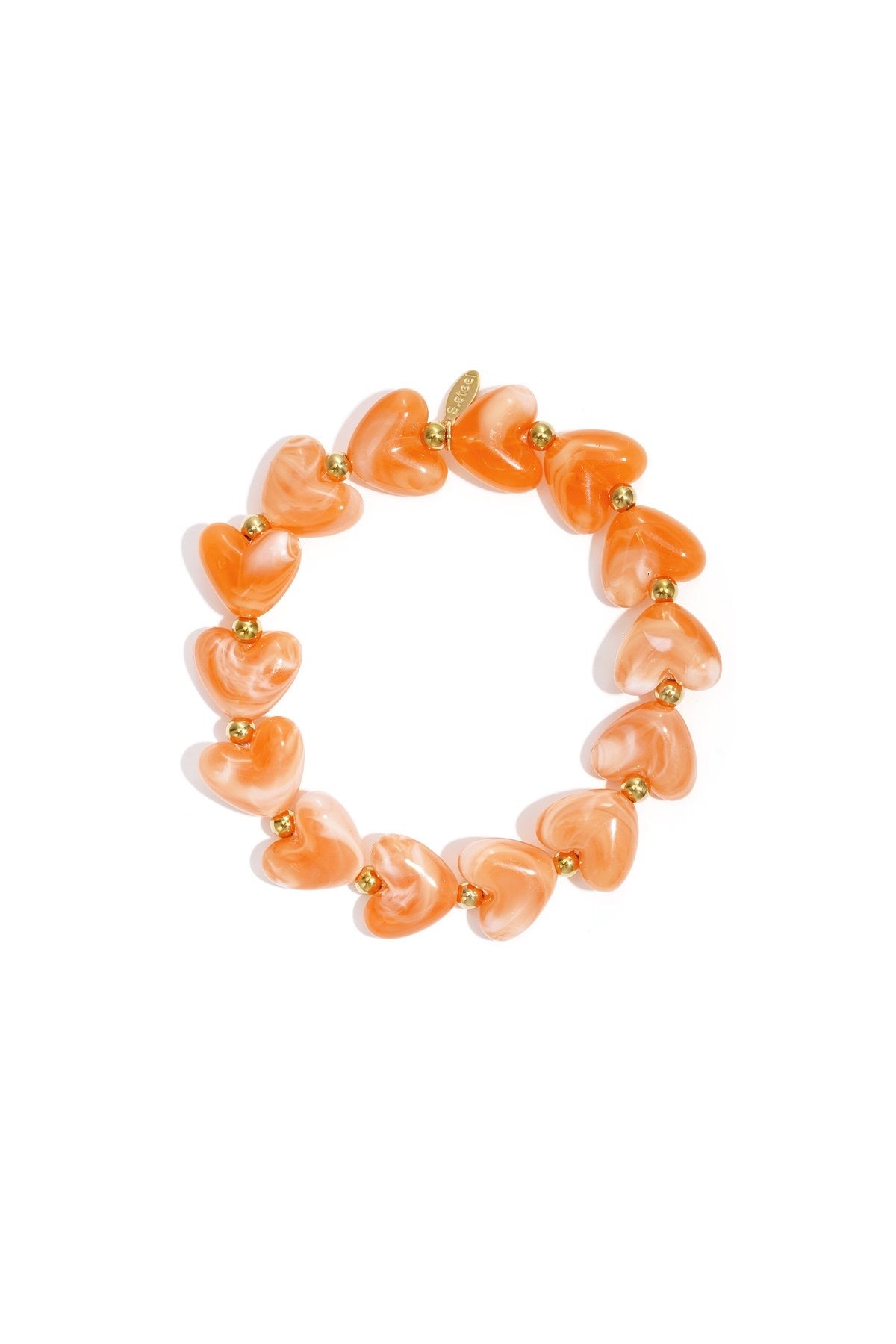 Armband sweet hearts - oranje