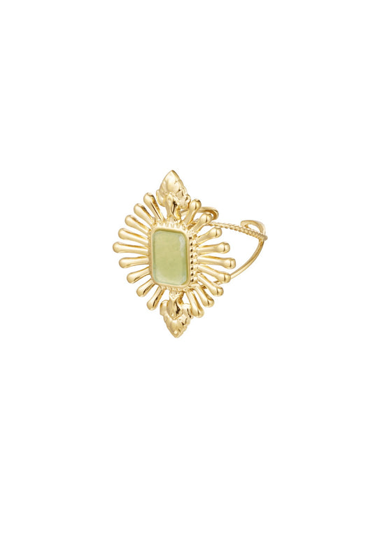 Ring Vintage Look - Groen