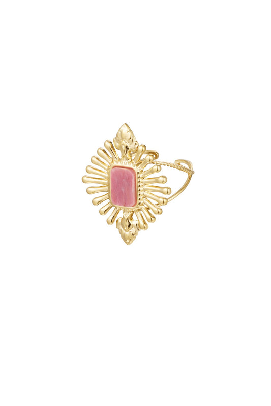 Ring Vintage Look - Roze