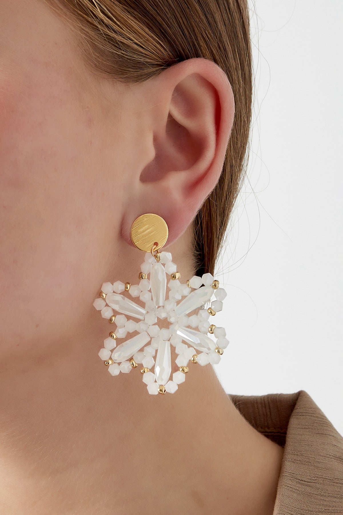 Oorbellen Floral Dreams - Wit