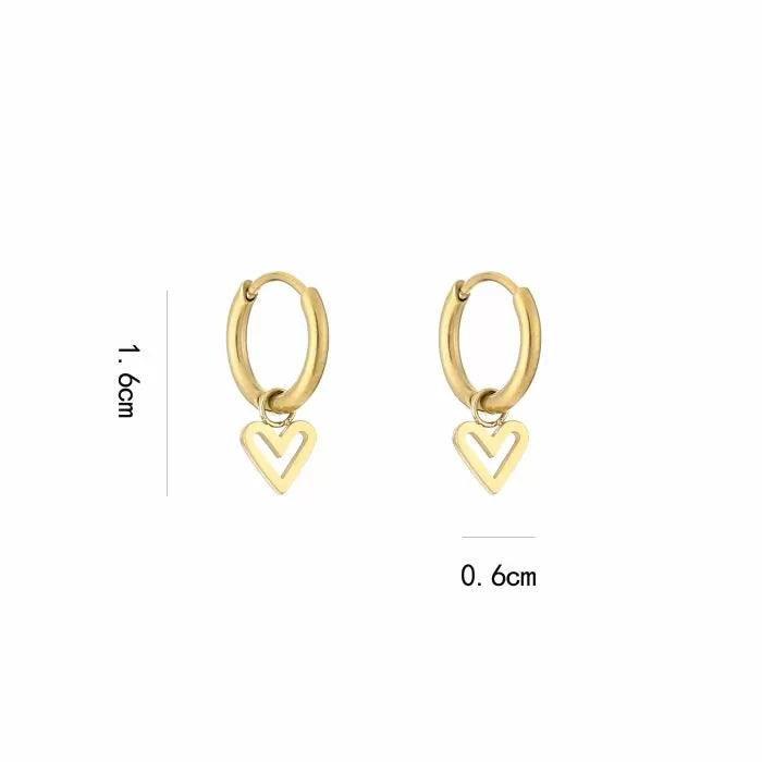 Oorbellen Playfull mini heart