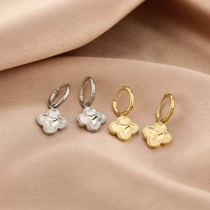 Oorbellen Clover heart