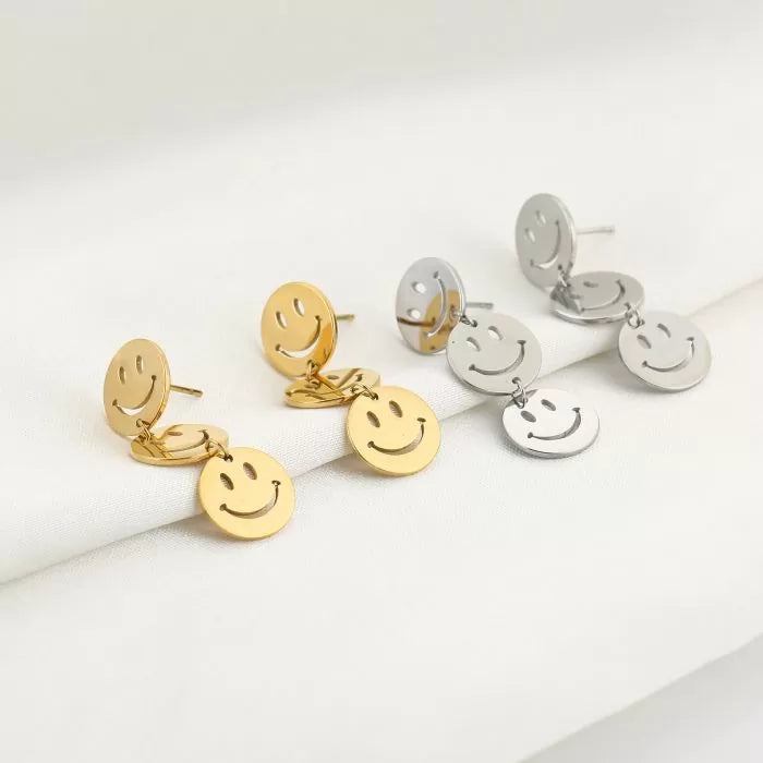 Oorbellen Triple Smiley