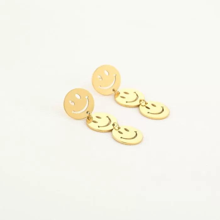 Oorbellen Triple Smiley