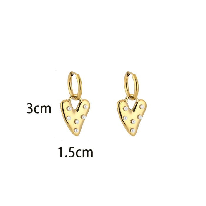Oorbellen Pearl Heart
