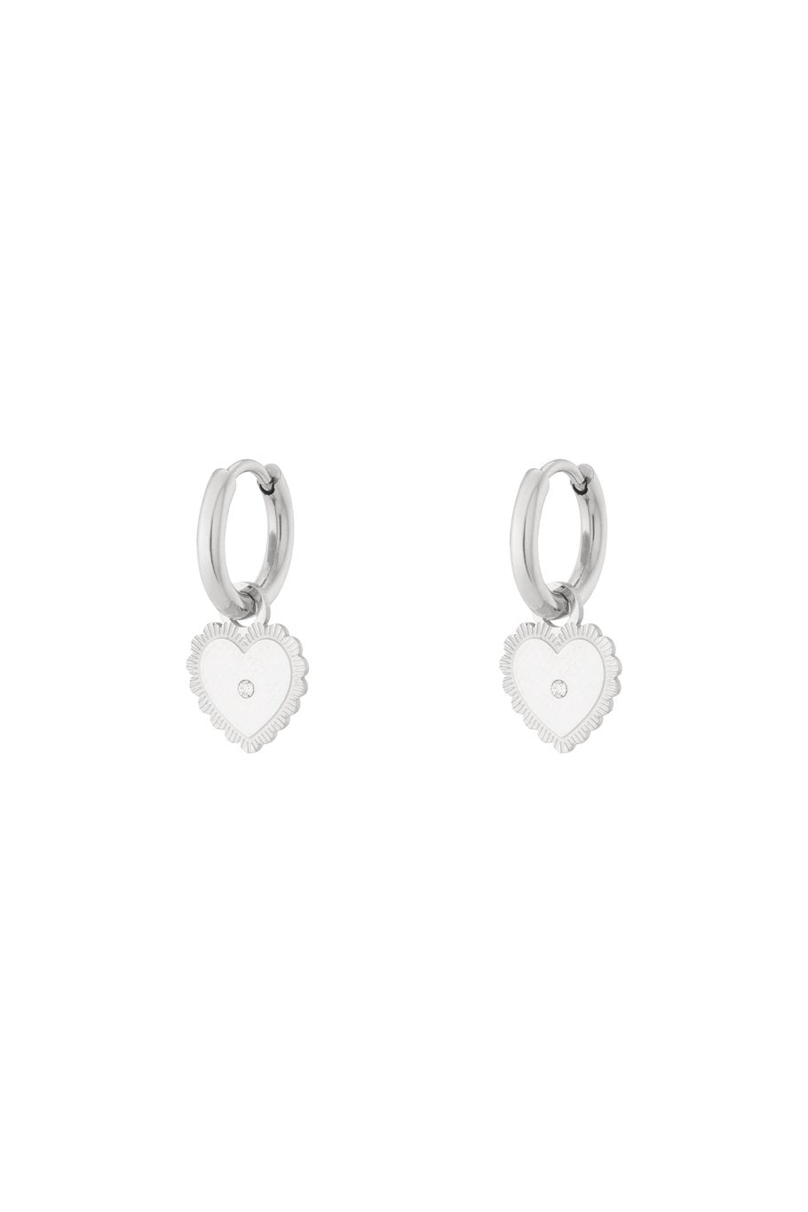 Oorbellen Hoops Sparkling Heart