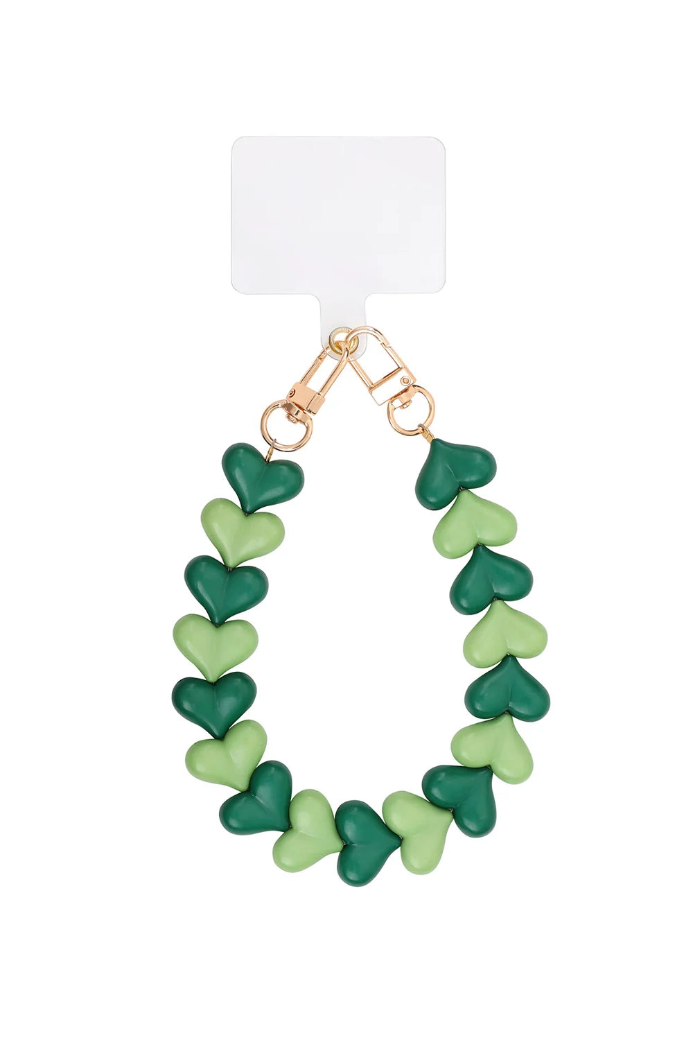 Telefoonkoord Hearts - Dubbel groen